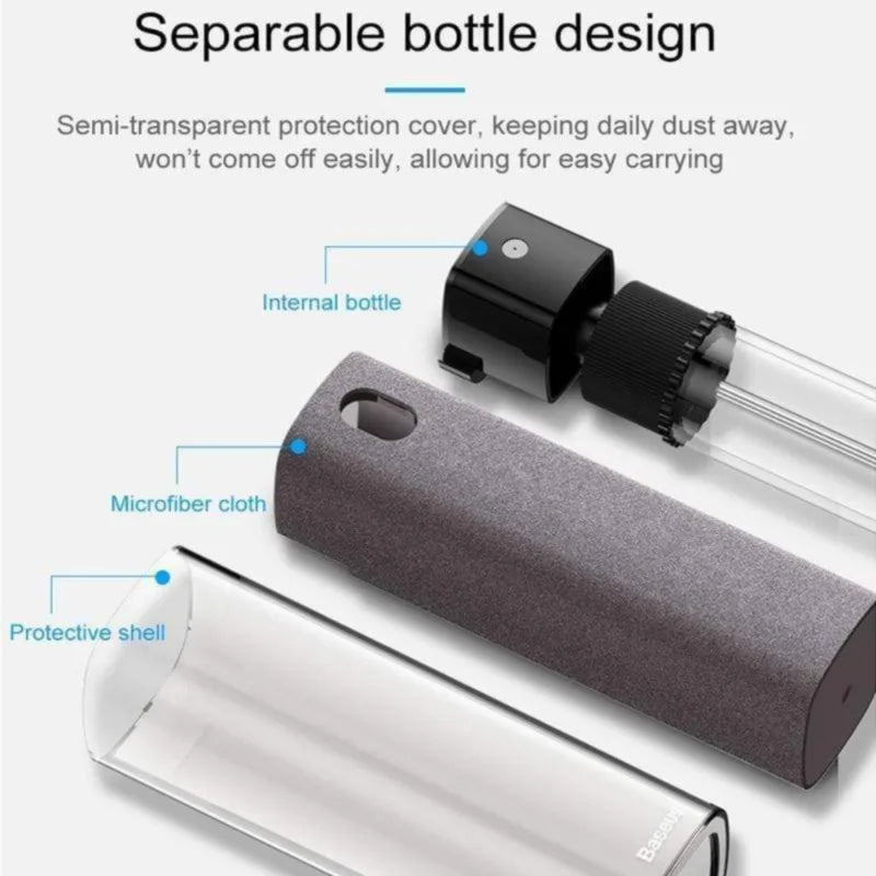 Phone Screen Cleaner Spray Computer Mobile Phone Screen Dust Remover Tool Car Microfiber Cleaning and Polishing Tool