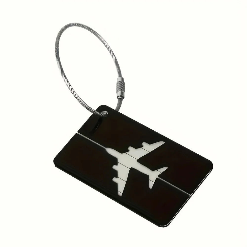 Premium Aluminum Travel Luggage Tag Durable Luggage Identification with Business Card Holder Fashion Tag Travel Accessories