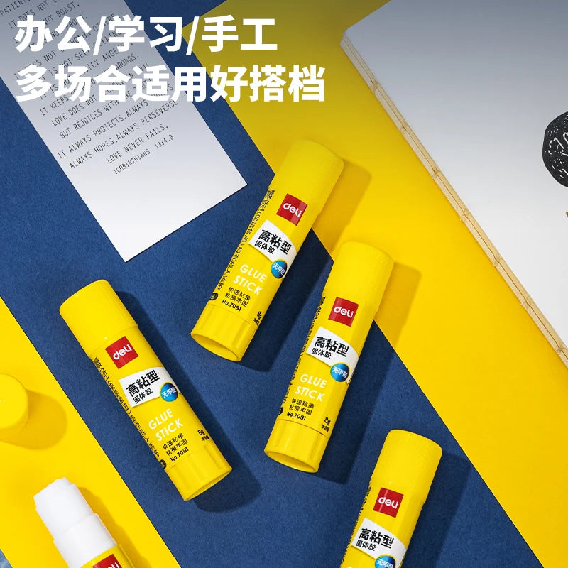 Deli 1/3pcs Glue Stick Pack - 8/15/20/36g High Adhesive Safety Paste for DIY Handicraft Office & School Fastening Supplies
