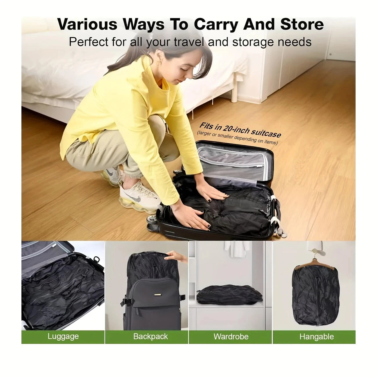 Travel Vacuum Sealed Bag Storage Bags 1pc Professional Luggage Vacuum Compression Bag Reusable Vacuum Bag Save 60% Space