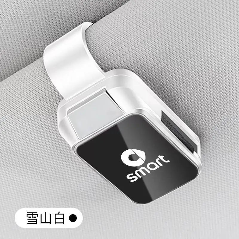 For Smart Fortwo 451 450 453 Forfour Roadster Forjeremy   Accessory Car Sun Visor Glasses Clip Eyeglasses Storage Holder