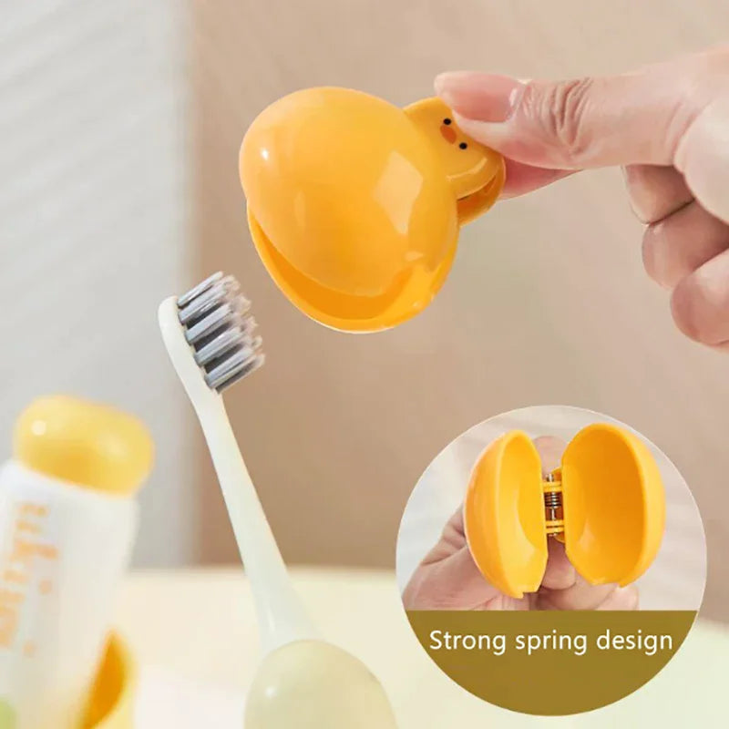 Portable Toothbrush Head Cover Dustproof Protective Cap Plastic Clip For Household Travel Bathroom