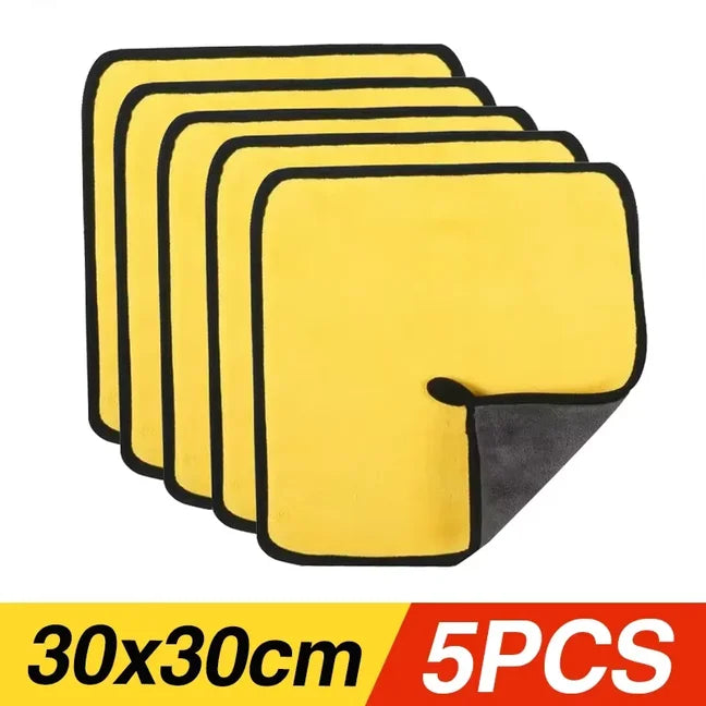 5PCS/10PCS Microfiber Towel Car Microfiber Cloth Wash Towel Microfiber Cleaning Cloth Car Wash Drying Towel Auto Detailing
