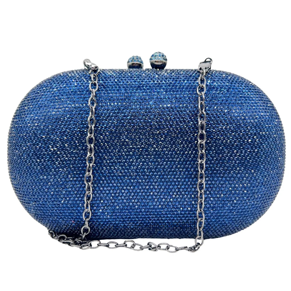 Elegant Women's Rhinestone Evening Bag, Sparkling Crystal Clutch Perfect for Wedding Banquet Party and Formal Dress Occasions