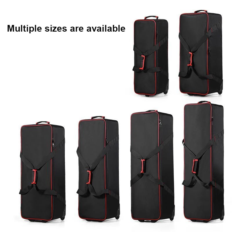 Professional Studio Flash Light Kit Rolling Suitcase Large/Medium/Small Photography Equipment Luggage Bag with Wheel Travel case