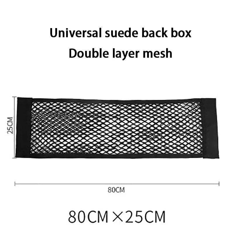 Car Trunk Storage Net Pocket Velcro Car Trunk Supplies Storage Net Car Storage Bag Fixation Artifact