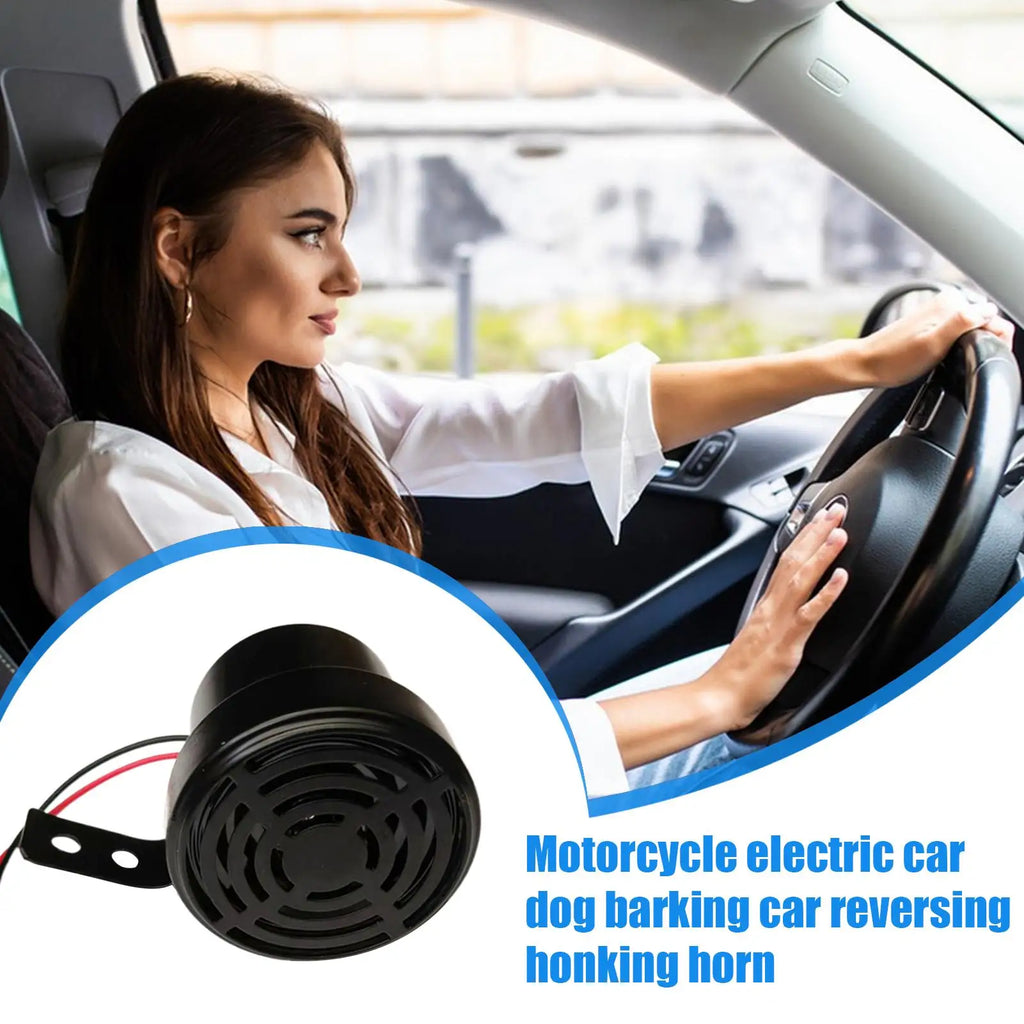 12V-80V Dog Barking Horn For Motorcycle Electric Vehicle Loud Trumpet Sound Unique Car Modification Accessory Replacement Part