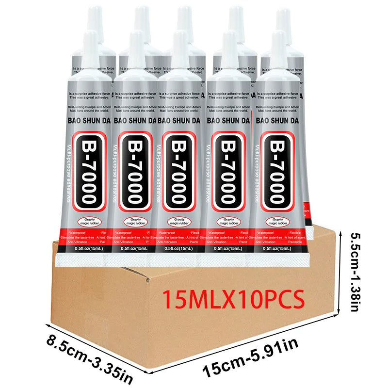 Mobile Phone Screen High-Strength Waterproof Adhesive, Universal Phone Glass Bonding Agent, 15/25/50/110ml Fast B7000 Glue