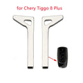 2pcs/lot Emergency Insert Smart Small Mechanical Key Blade for Chery Tiggo 8 Plus