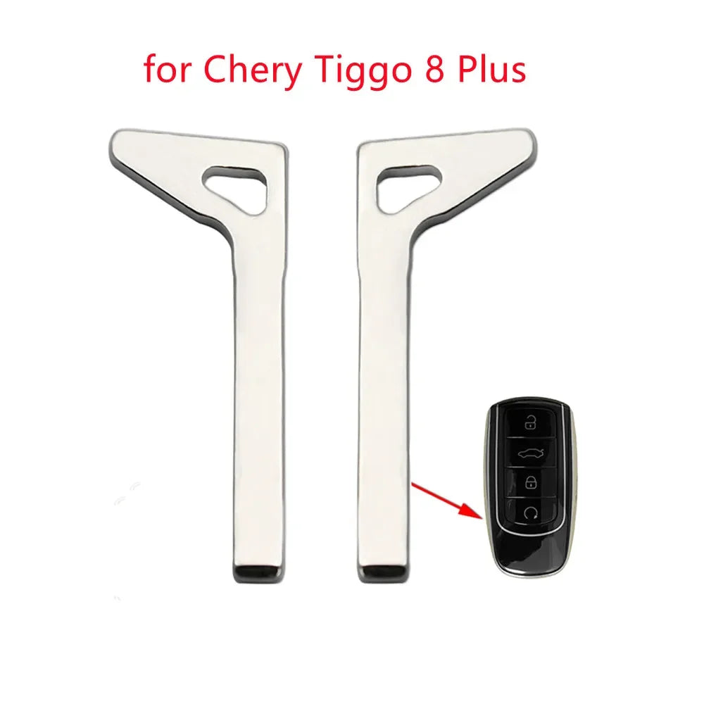 2pcs/lot Emergency Insert Smart Small Mechanical Key Blade for Chery Tiggo 8 Plus
