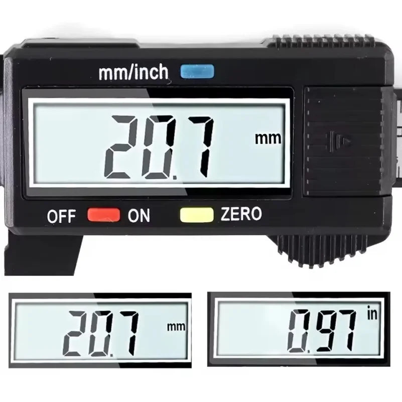 150mm 100mm Electronic Digital Caliper Carbon Fiber Dial Vernier Caliper Gauge Micrometer Measuring Tool Digital Ruler