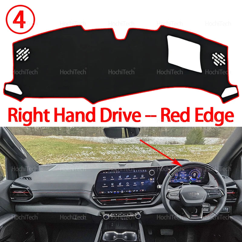 For Chevrolet Silverado EV GMC Sierra EV 2023 2024 2025-Present Dashboard Cover Anti-Slip Mat Protect Pad Sunshade Carpet Rug