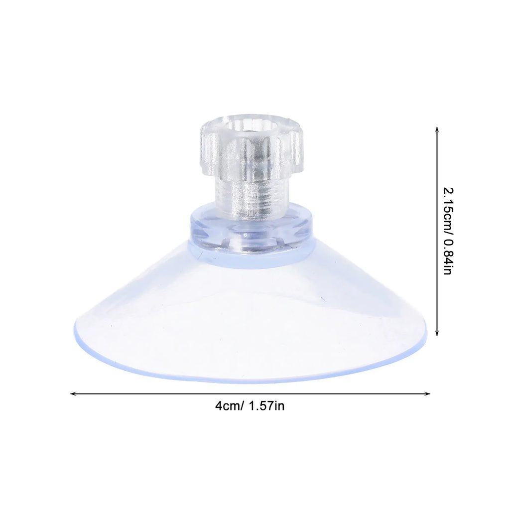 20Pcs Suction Cups Screws Clear M5 Metal Nut Stable Adhesion Easy Install for Glass Table Window Bathroom Kitchen Aquarium