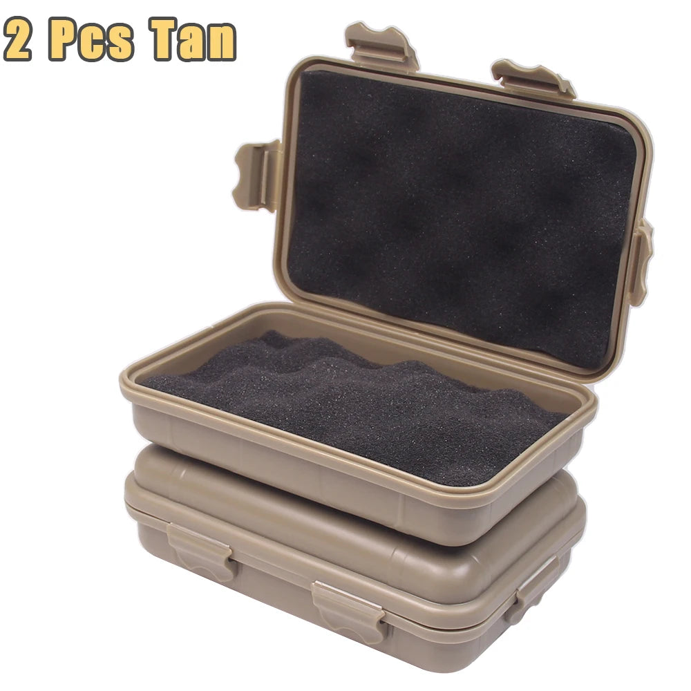 15x10x5CM Compact Hard Shell Case with Foam Padding Portable EDC Utility Box for Tactical Gear, Outdoor Gadgets & Fishing Tackle