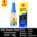 Deli 502 Professional Super Glue Cyanoacrylate – Fast Instant Adhesive for Hardware Metal Wood Cars Craft Hobby Seconds Bond