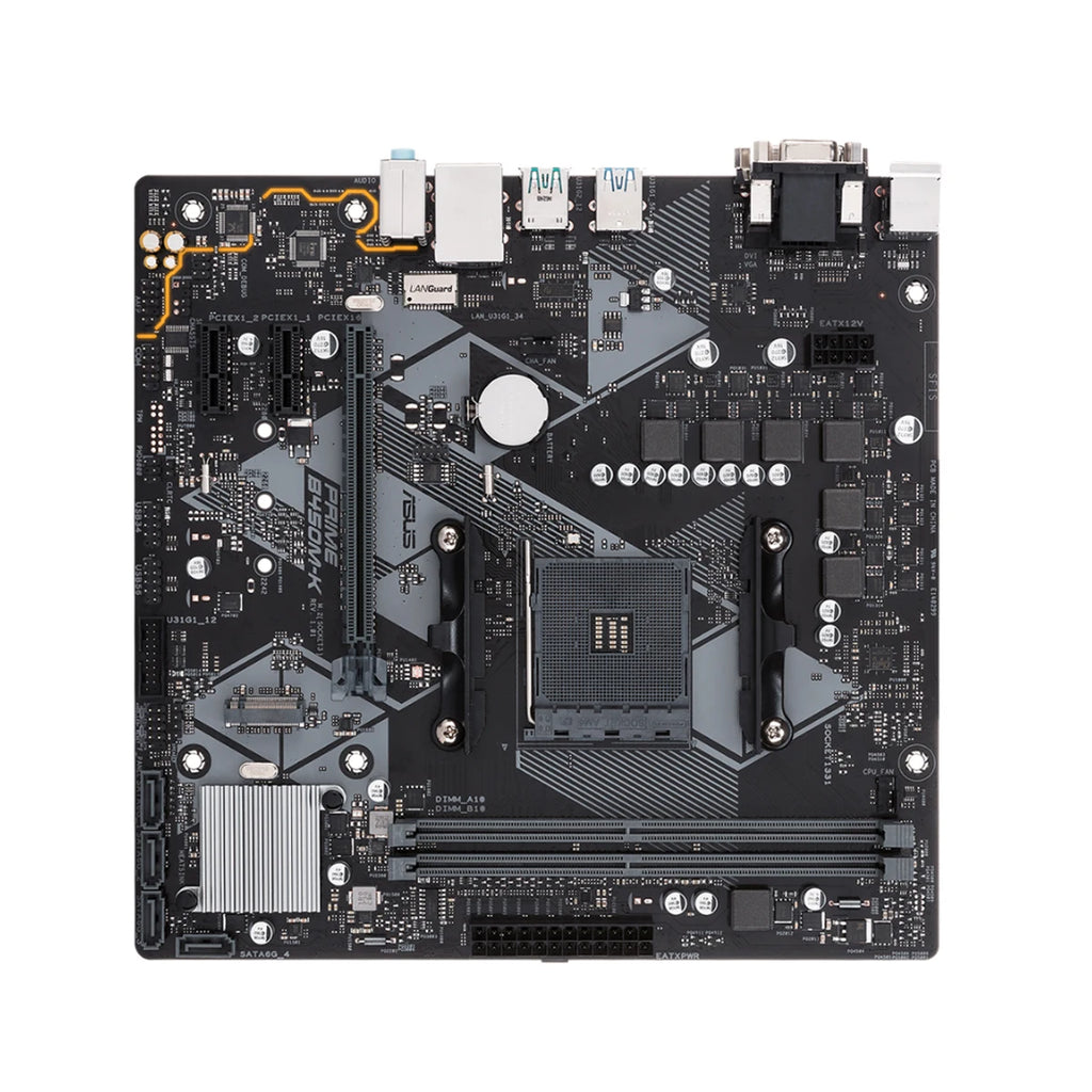 ASUS PRIME B450M-K Motherboard AMD AM4 Support R5 5600G 3600X 5600 5700X 5700x3D 5800X3D CPU DDR4 M.2 PCIe 3.0 mATX Mainboard