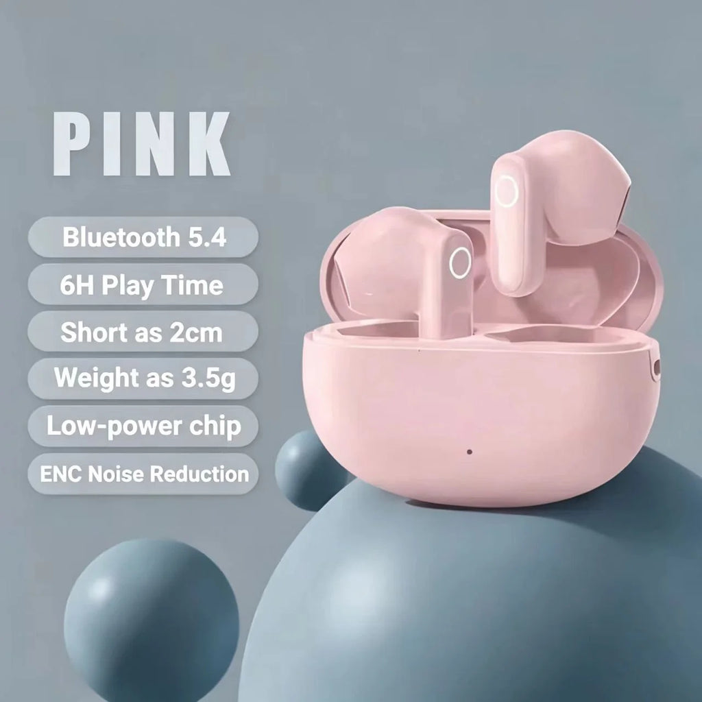 OWS Clip On Wireless Earbuds Ultra Light 13MM Driver Low Latency IPX4 Touch Sports Bluetooth Headset