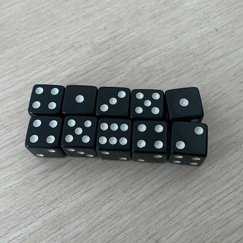 10pcs/set Square Corner Point Dice  Board Games Accessories 16mm