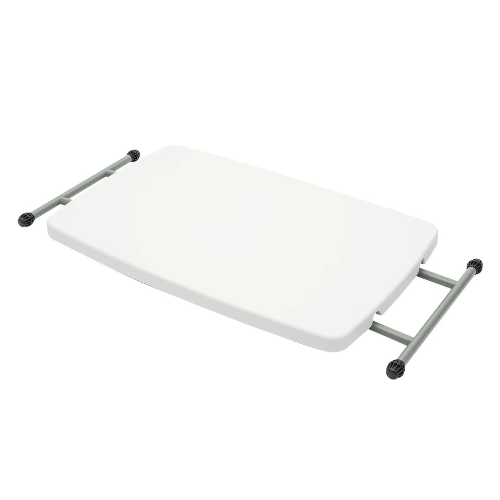 Triangular Stable Structure Foldable Lift Table, Backyard Party Beach Fishing Use, Lightweight Anti-slip Feet Rounded Corner Collapsible Table for Outdoor Enthusiasts