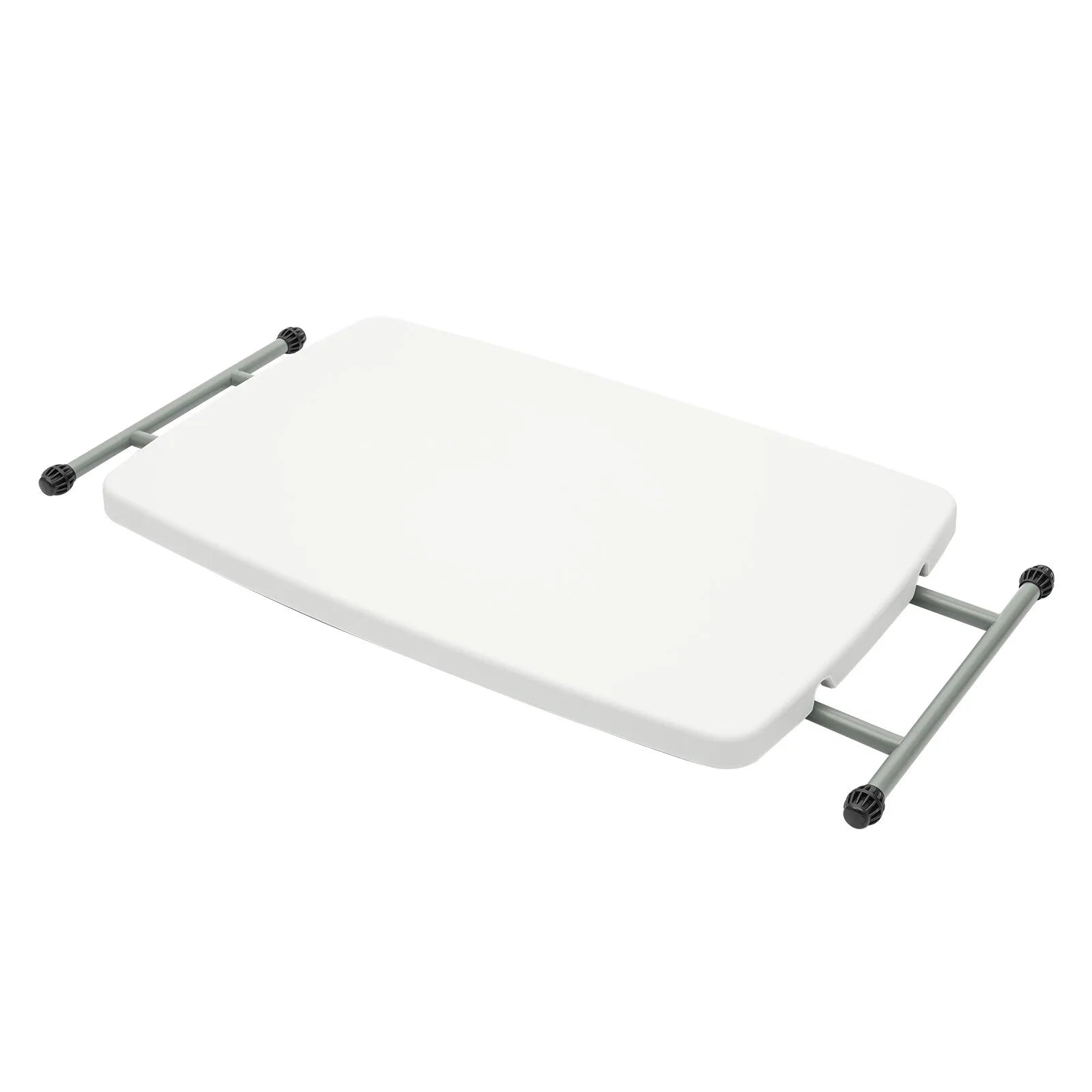Triangular Stable Structure Foldable Lift Table, Backyard Party Beach Fishing Use, Lightweight Anti-slip Feet Rounded Corner Collapsible Table for Outdoor Enthusiasts