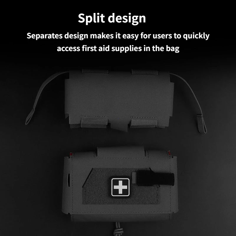 MD2 Compact Trauma Kit Tactical IFAK Medical First Aid Pouch Outdoors Camping Hunting Patrol Survival Equipment