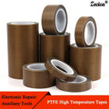 PTFE Tape Adhesive Cloth  Width 5~100mm Thickness 0.13mm 0.18mm Insulated Vacuum High Temperature Resistant Sealing PTFE Tapes