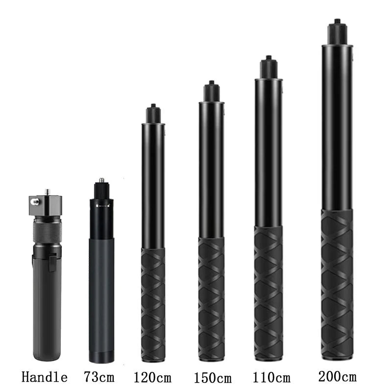 Invisible Selfie Stick for Insta360 X4 X3 X2 Selfie Stick Bullet Time Bundle Handle for GoPro 12 11 10 9 8 DJI Action 4/3 SJCAM