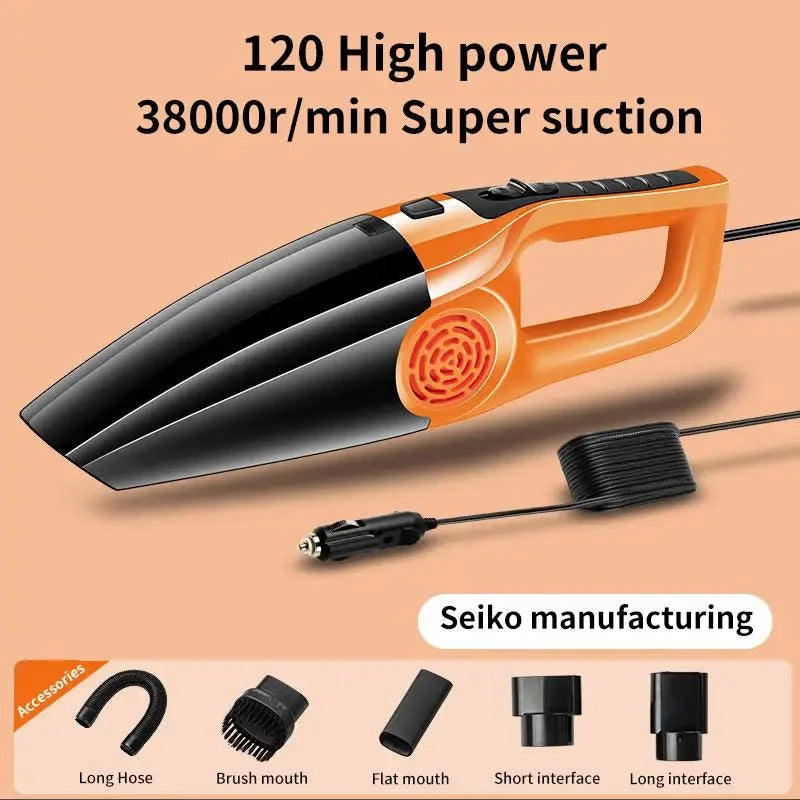 2000000PA 120W Wireless Car Vacuum Cleaner Multifunctional Portable High-Power Suction Blowing Integrated Cleaning Tool