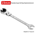 8-19mm Metric Flex-Head Ratcheting Wrench Professional Chrome Vanadium Steel Ratchet Wrenches Fast And Labor-Saving Dual-Use