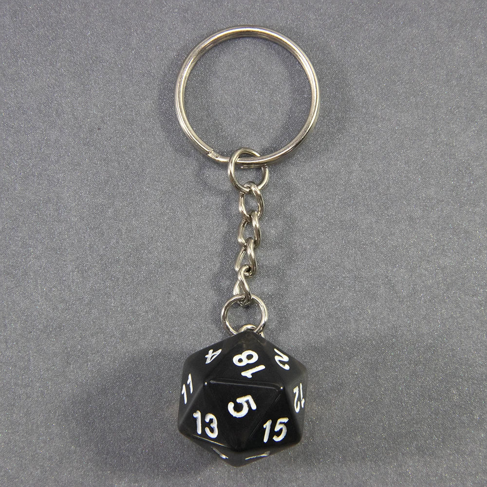 DND Game Dice Keychain RPG Lucky Dice Keyring DND Game Souvenirs Fashion Bag Pendant DND Game Lover Gift