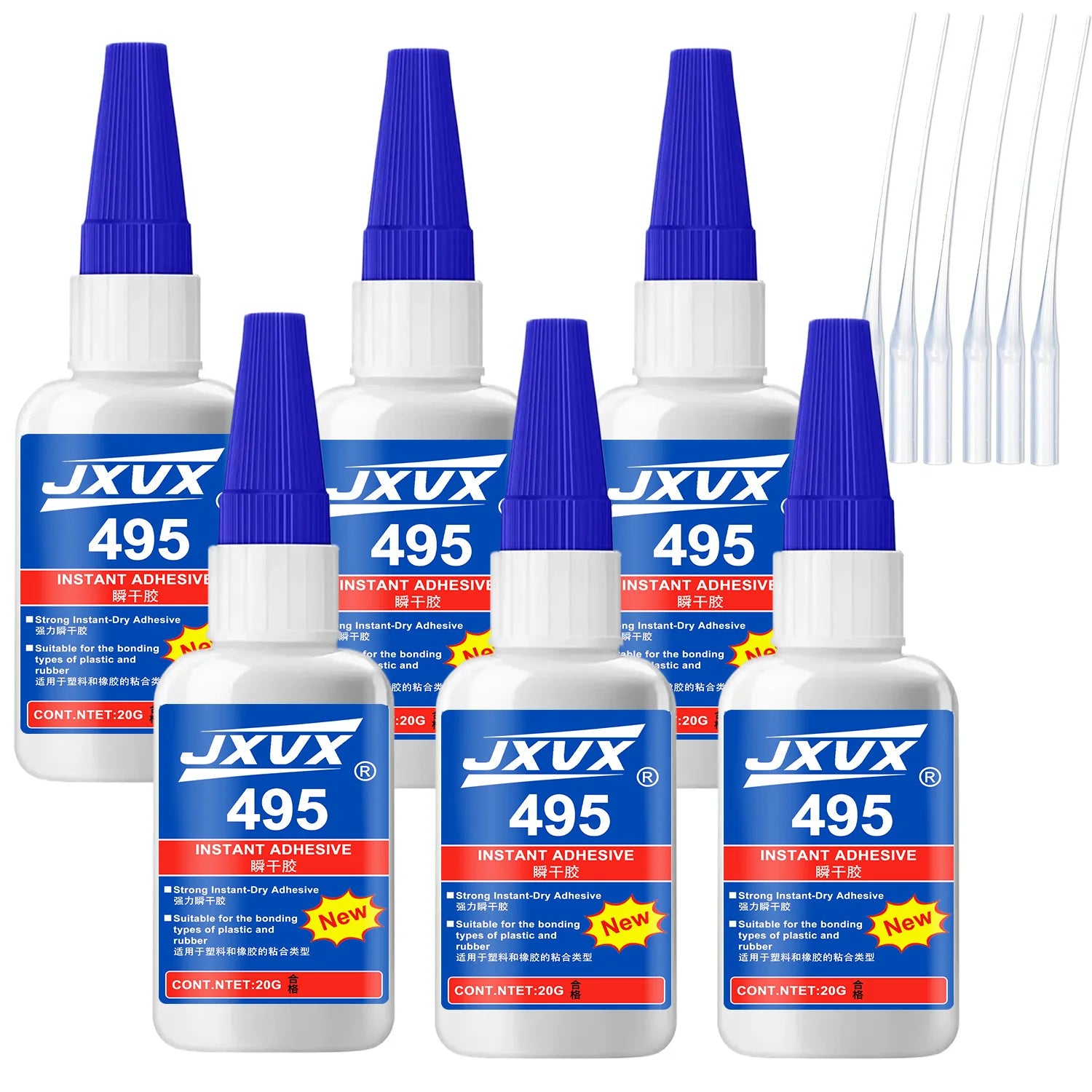 401 Super Glue,Cyanoacrylate (CA) Glue with Anti-Clog Caps & Precision Microtips For,Crafts,Furniture Shoe Ceramic Glass Plastic