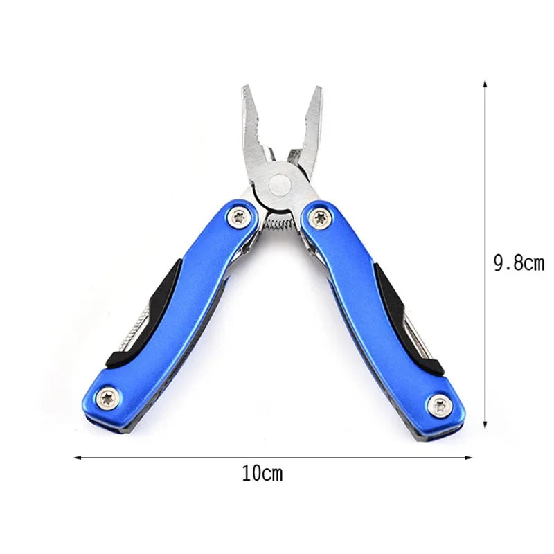 Outdoor Folding Multi-Tool Pliers – Portable Survival Camping Tool with Mini Knife, Multifunctional Combination