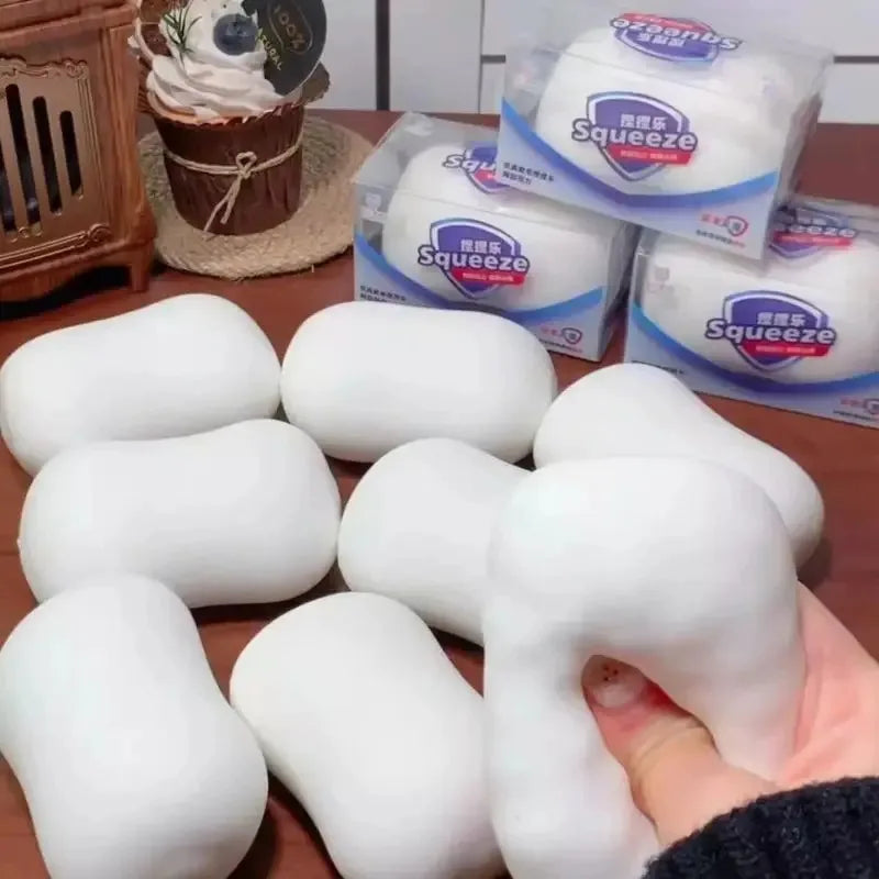 -Crunchy Soap Ball Squishy Stress Ball Filled Soft Squeeze Fidget Toy Anti-Stress Anxiety Relief Hand Decompression Toy