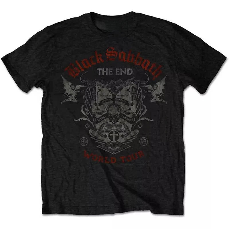 Black Sabbath Band Photo Casual T-shirt Men's and Women's Luxury Band Brand Top 2026 New