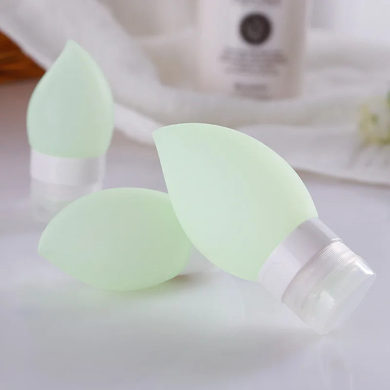 38/60/100ml Portable Refillable Travel Essential Silicone Toiletries Bottle for Shampoo Moisturizer Shower Gel Lotion Face Wash