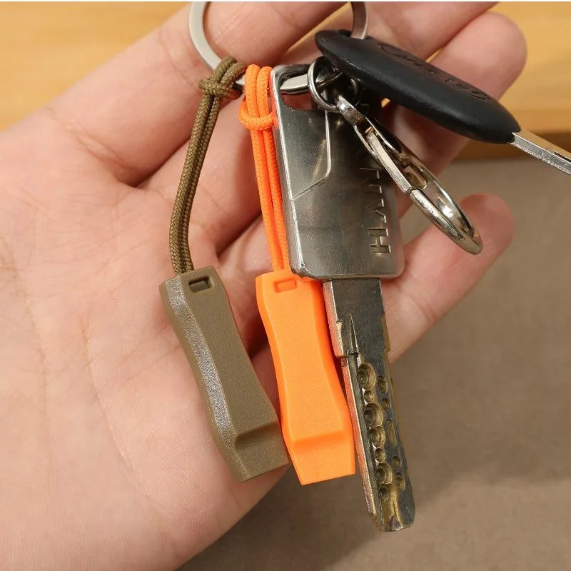 Outdoor Survival Whistle Camping Hiking Rescue Emergency Whistle Diving Football Basketball Match Whistle Anti Loss Clip 1-50pcs