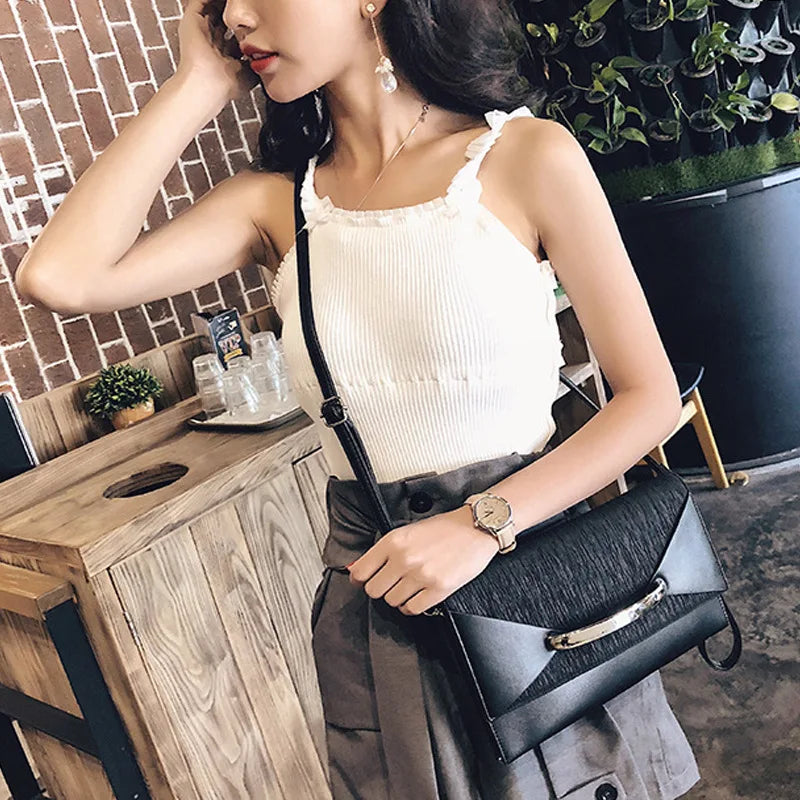 Fashion Women's Designer Handbags High Quality PU Leather Envelope Bag Female Trend Shoulder Crossbody Bags Daily Clutch Bolsas