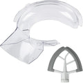 2Pc/Set Silicone Flex Edge Beater + Pouring Shield - Secure Fit Splatter Guard for KitchenAid 4.5-5Qt Tilt-Head Stand Mixers