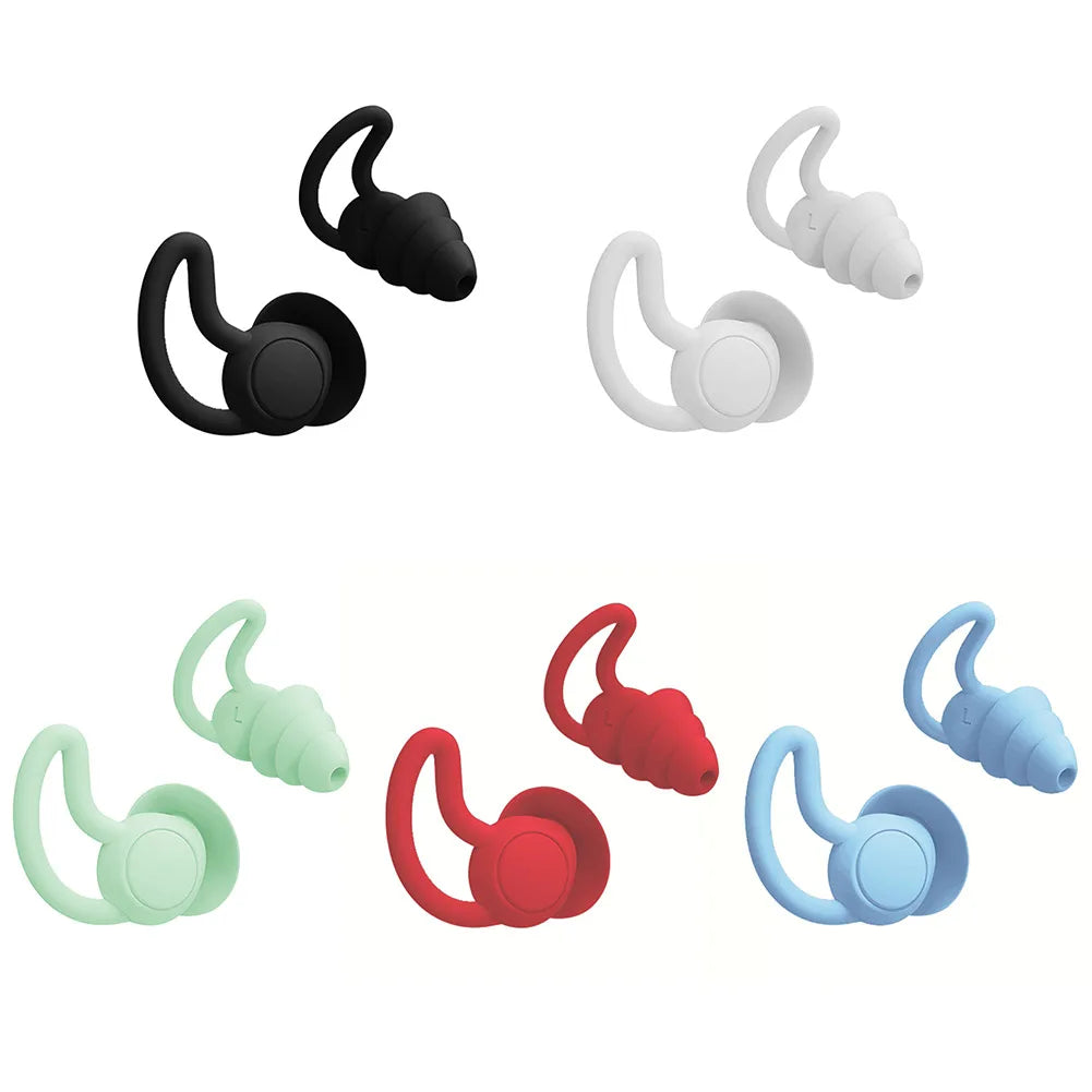 Comfortable Silicone Ear Plugs Swimmming Waterproof Sound Insulation Ear Protection Anti Noise Sleeping Earplugs