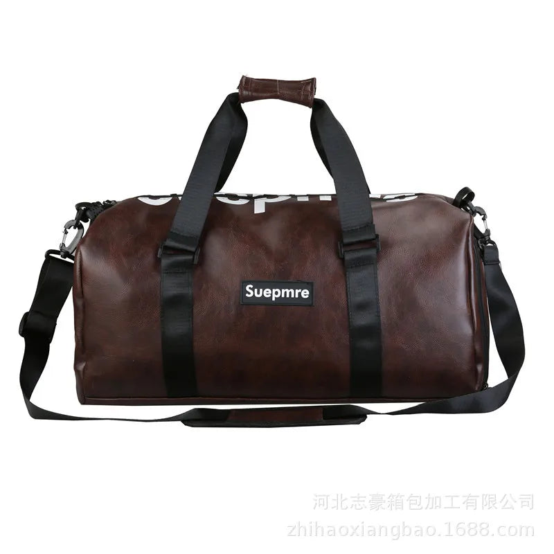 Multifunctional Fitness Yoga Bag Women's Short Trip Bag Expandable Suitcase Handle Dry Wet Separation Sports Bag