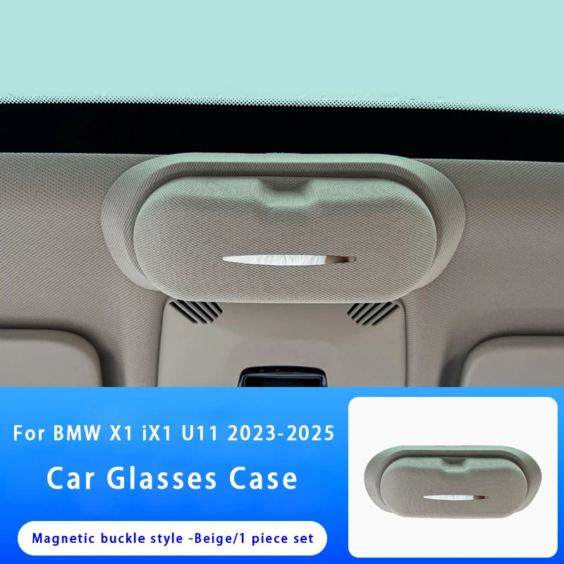 Car Sunglasses Holder Suede Glasses Case Sunglasses Storage Box For BMW 3 5 Series X1 X3 X5 X6 X7 G20 G45 G60 G05 G06 G07 U11