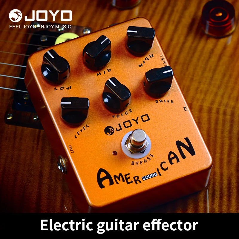 JOYO-JF-14 AMERICAN SOUND Electric Guitar Pedal Effects, Simulation 57 Deluxe Amplifier Pedals, True Bypass