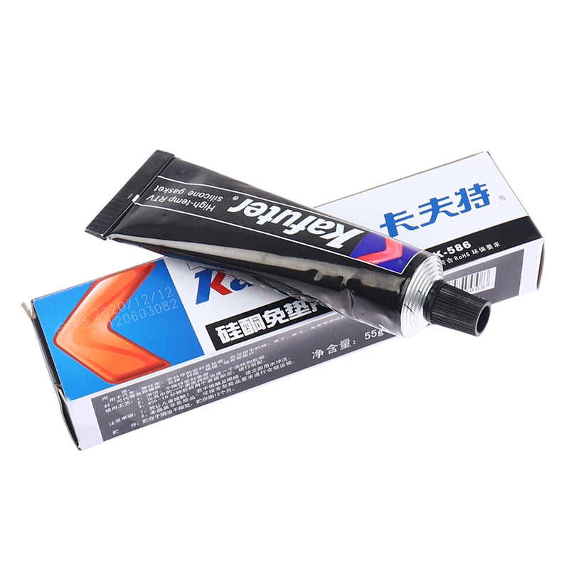 55g K-586 Black Automotive Sealant Windshield Sealant Efficient Window Sealant Glue Universal Waterproof Glue Repair Sealer