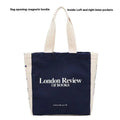 Women Canvas Shoulder Bag London Book Female Casual Tote Large Capacity Shopping Beach Rectangular College Square Bag University