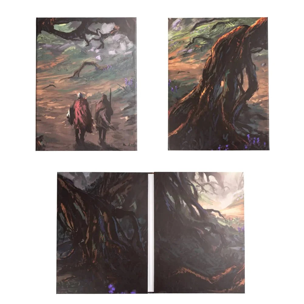 New D&D Master Screen Four-Panel Folding Coated Paper Forest D4-D20 Dice DM Screen for Dungeons & Dragon Pathfinder Board Games