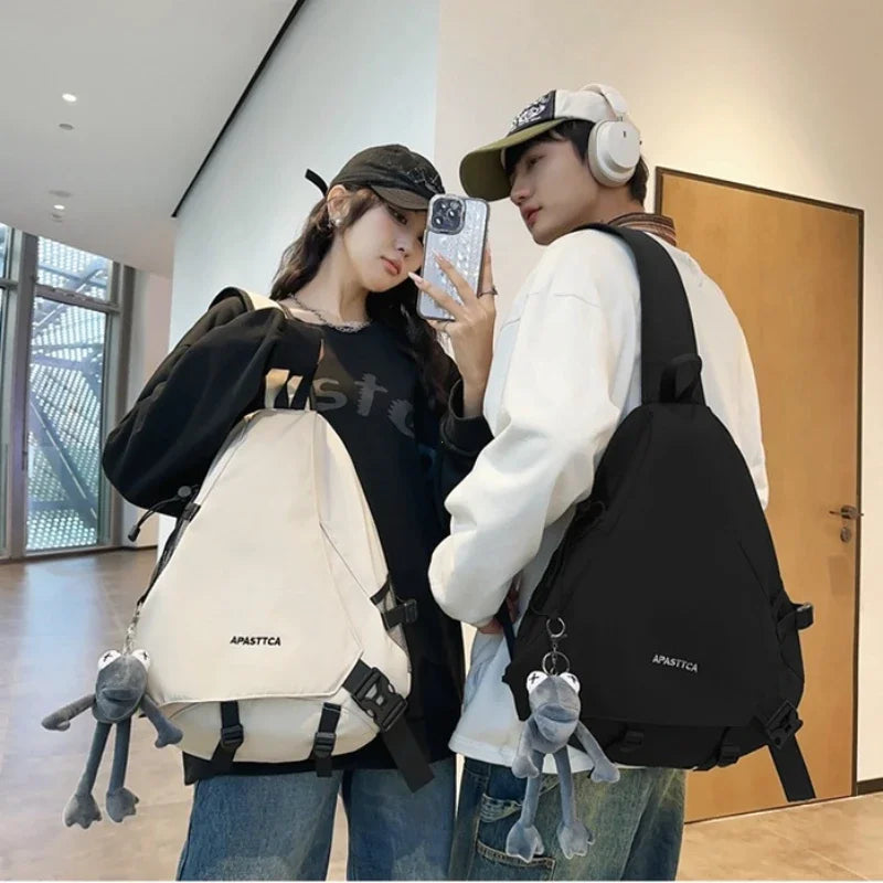 2025 New Chest Bag Men's Crossbody Bag Multi Functional Casual One Shoulder Backpack Large Capacity Messenger Bags