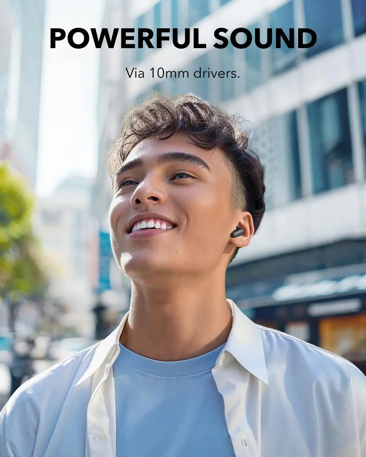 Soundcore P30i by Anker Noise Cancelling Earbuds, Strong and Smart Noise Cancelling, Powerful Bass, 45H Playtime  (Refurbished)