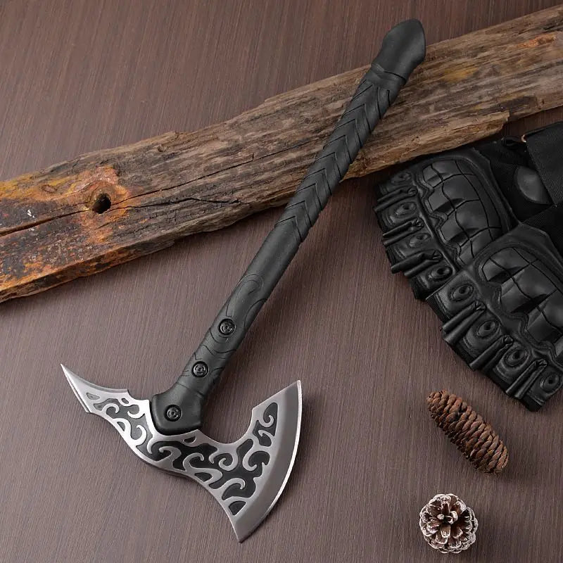 Multi Functional Forged Manganese Steel Tactical Hand Axe Convenient Outdoor Camping Survival Axe Mountain Cutting EDC Tool