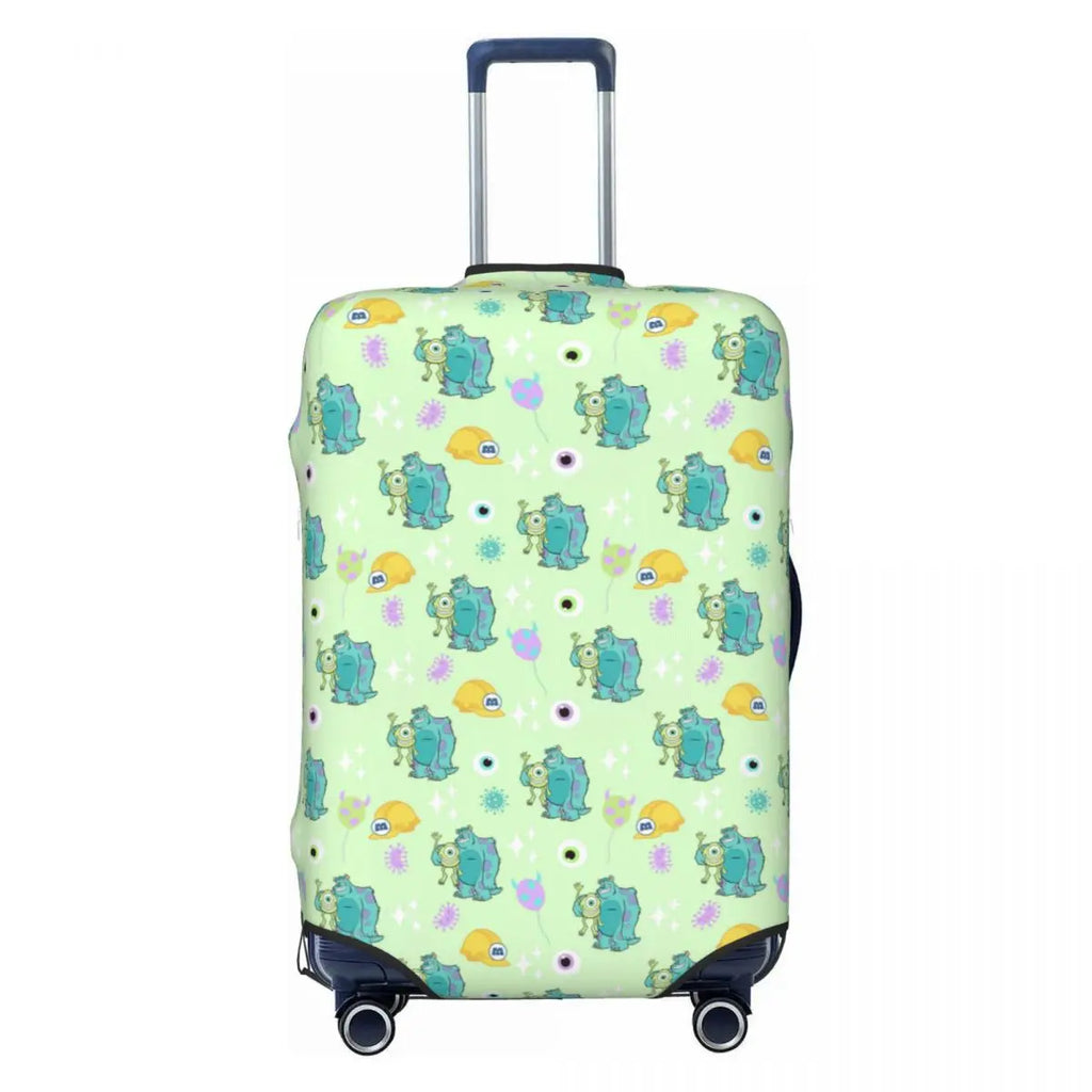 Custom M-Monsters Anime University Luggage Cover Cute Suitcase Protector Covers Suit For 18-32 inch