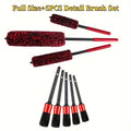 Car Wheel Detail Brush Set: Versatile Car Cleaning Tool for Tight Spaces - Suitable for Tires, Rims, Engine Bays, Exhaust Tips,